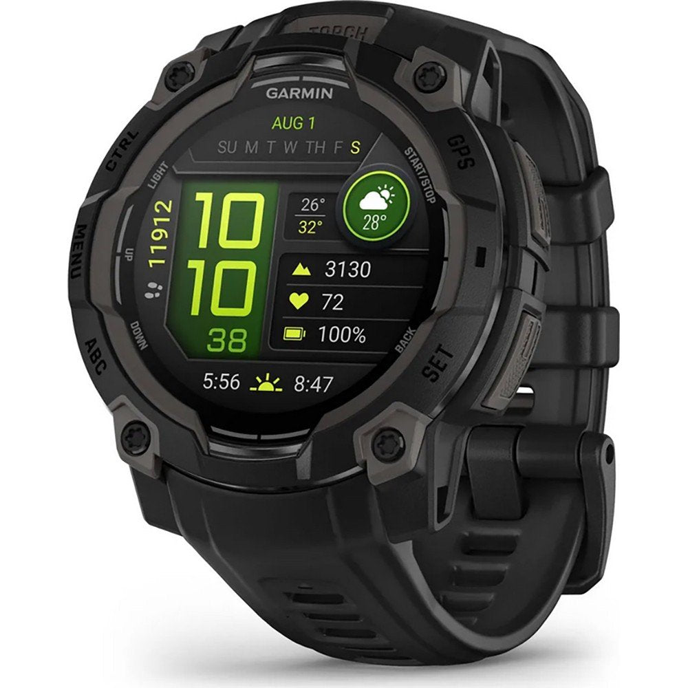 Garmin Smartwatch Instinct® 3 – 45 mm, AMOLED Black, cinturino Black