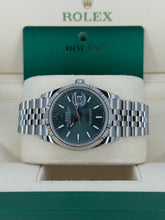 Carica l&#39;immagine nel visualizzatore di Gallery, Rolex Datejust 36mm mint green Dial ref. 126234 year 2025 full set NEW
