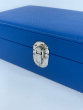 Carica l&#39;immagine nel visualizzatore di Gallery, Box luxury porta orologi Biondo 10 posti blu
