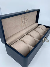 Carica l&#39;immagine nel visualizzatore di Gallery, Box luxury porta orologi Biondo 5 posti blu
