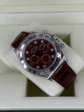 Carica l&#39;immagine nel visualizzatore di Gallery, Rolex Daytona 18k white gold rubellite grossular dial ref. 116519 year 2007 full set
