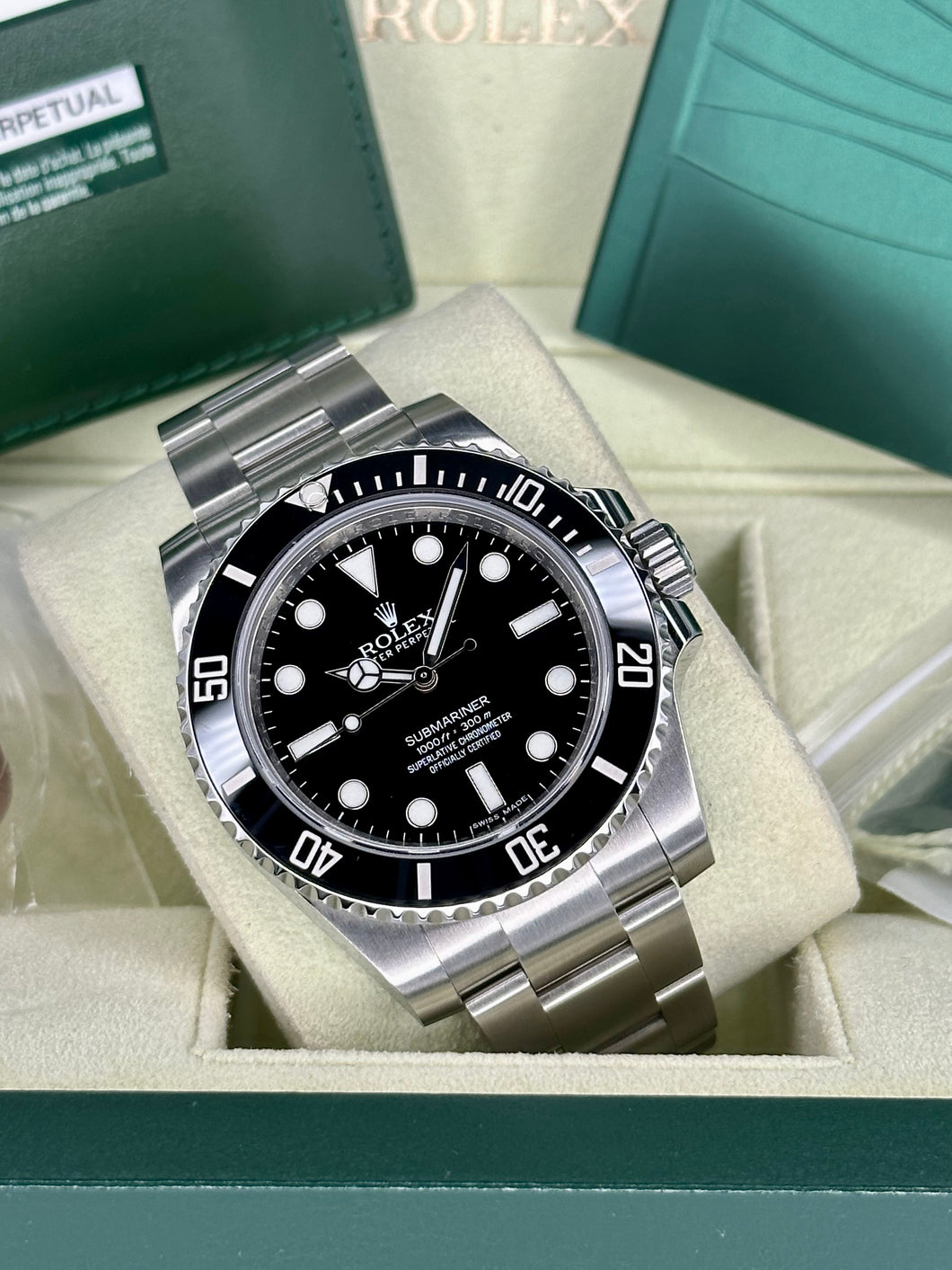 Rolex Submariner no date 114060 year 2014 FULL SET