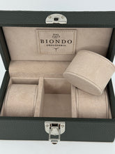 Carica l&#39;immagine nel visualizzatore di Gallery, Box luxury porta orologi Biondo 3 posti nera
