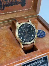 Carica l&#39;immagine nel visualizzatore di Gallery, Eberhard &amp; Co. Tazio Nuvolari 18K yellow gold ref. 30047/C full set
