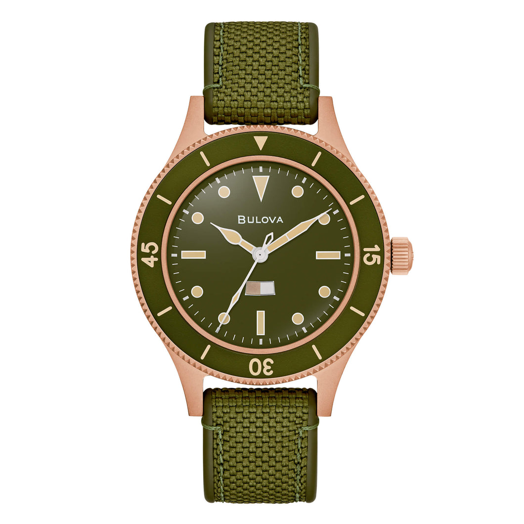 Bulova Military Ships bronze 150 Anniversary Special Edition 98A324 automatico