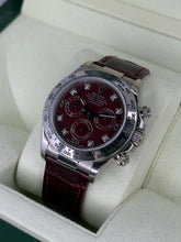 Carica l&#39;immagine nel visualizzatore di Gallery, Rolex Daytona 18k white gold rubellite grossular dial ref. 116519 year 2007 full set
