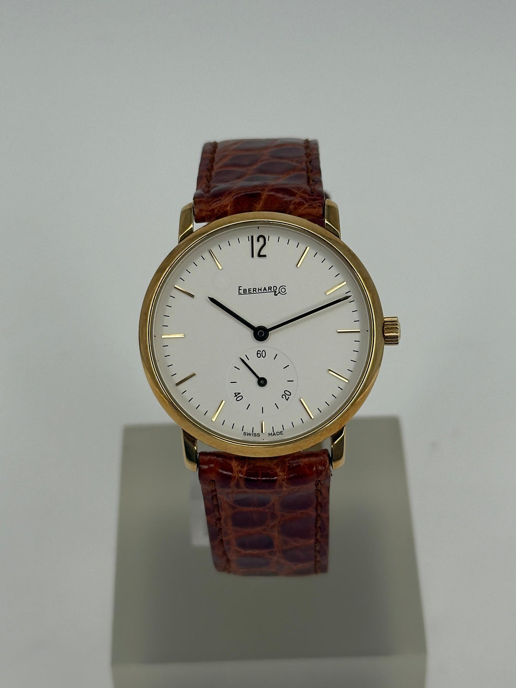 Eberhard traversetolo 20015 OR anno 2002 in oro giallo 18KT 32,5mm