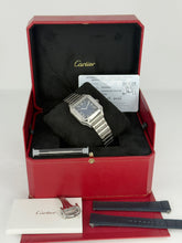 Carica l'immagine nel visualizzatore di Gallery, Cartier Santos Medium Blue Dial WSSA0063 year 2026 full set LIKE NEW
