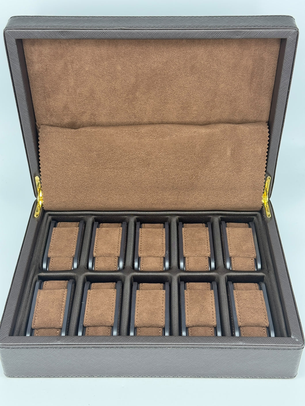 Box porta orologi 10 posti in simili pelle
