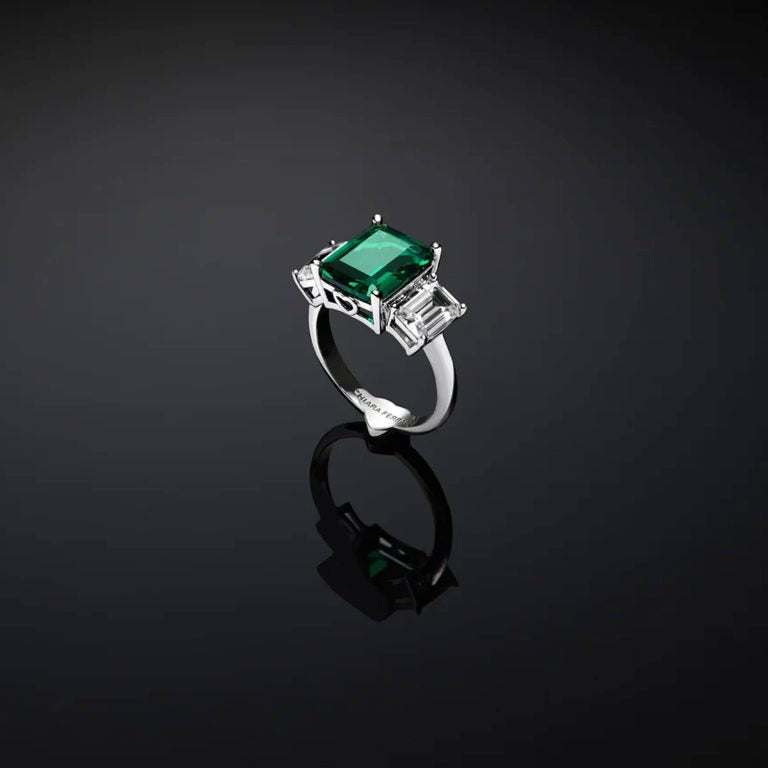 Anello donna CHIARA FERRAGNI Trilogy Emerald