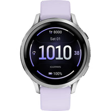 Carica l&#39;immagine nel visualizzatore di Gallery, GARMIN 010-03013-01 VENU 4 SILVER E PERIWINKLE 41MM
