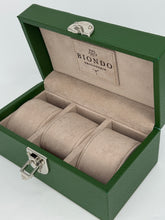 Carica l&#39;immagine nel visualizzatore di Gallery, Box luxury porta orologi Biondo 3 posti verde scuro
