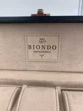 Carica l&#39;immagine nel visualizzatore di Gallery, Box luxury porta orologi Biondo 5 posti blu

