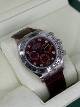 Carica l&#39;immagine nel visualizzatore di Gallery, Rolex Daytona 18k white gold rubellite grossular dial ref. 116519 year 2007 full set
