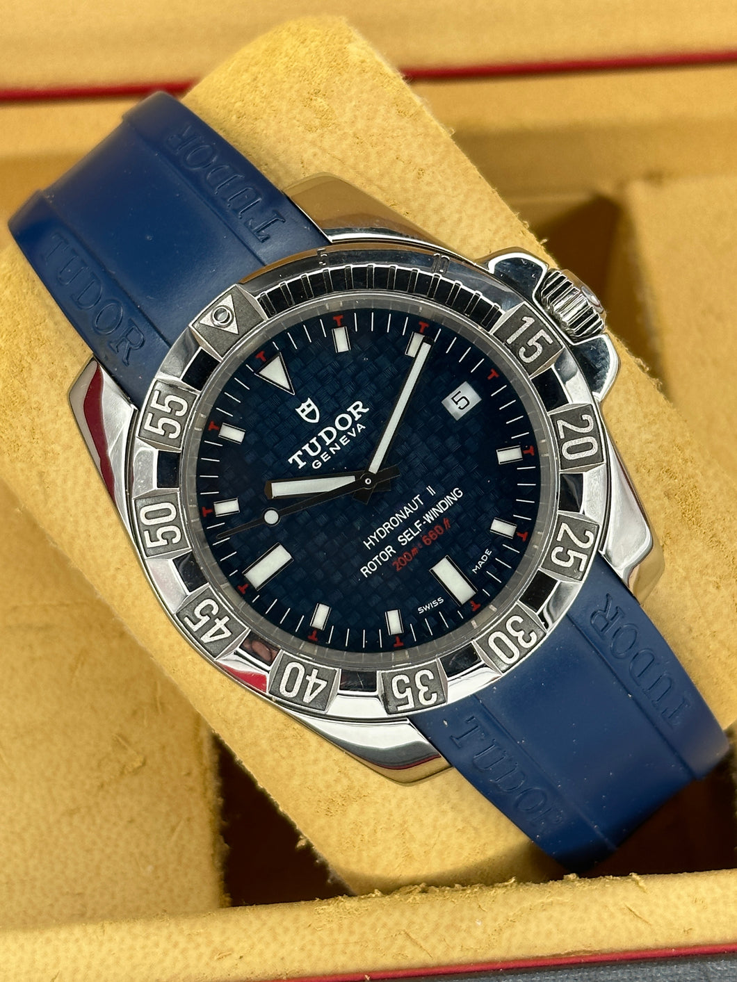 Tudor hydronaut II “blue dial” ref.  20030 year 2007 full set