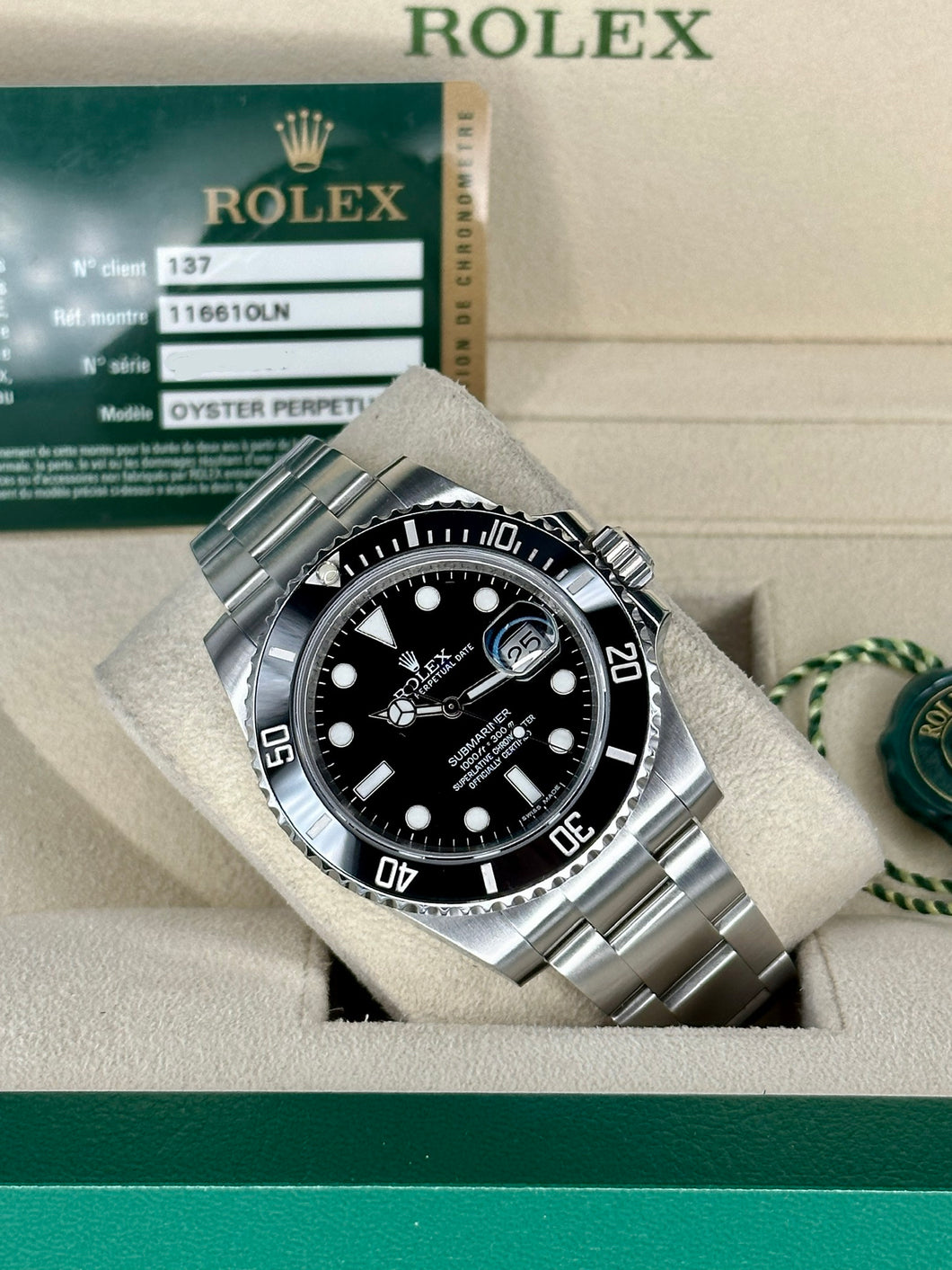 Rolex Submariner Date 116610LN year 2013 full set