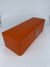 Carica l&#39;immagine nel visualizzatore di Gallery, Box luxury porta orologi Biondo 5 posti arancione
