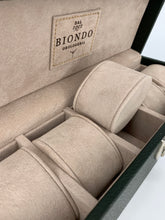 Carica l&#39;immagine nel visualizzatore di Gallery, Box luxury porta orologi Biondo 5 posti verde
