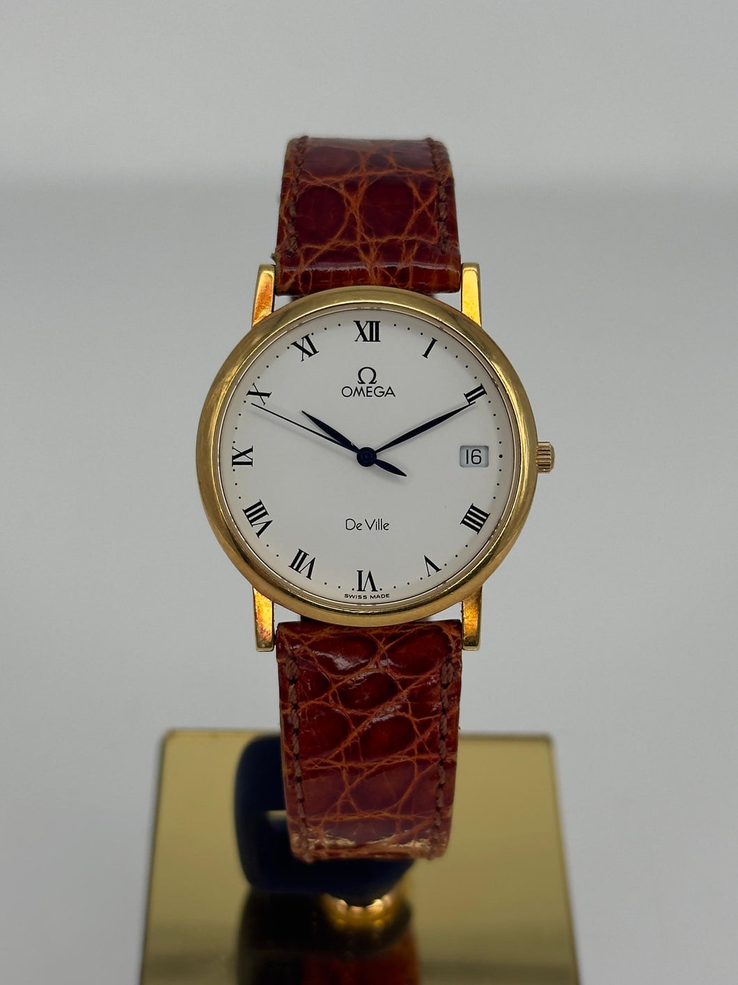 Omega De Ville vintage in oro giallo 18KT 32mm quartz