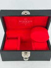 Carica l&#39;immagine nel visualizzatore di Gallery, Box luxury porta orologi Biondo 3 posti nera
