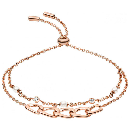 Must-Have Stagione: Bracciale Fossil Donna Bianco Rose Gold JA6934791 Must-Have Stagione: Bracciale Fossil Donna Bianco Rose Gold JA6934791