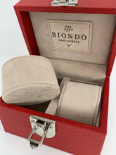 Carica l&#39;immagine nel visualizzatore di Gallery, Box luxury porta orologi Biondo 2 posti rossa
