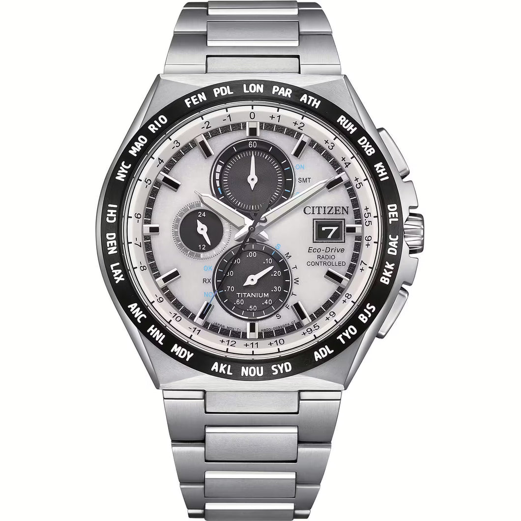 Citizen Cronografo Radiocontrollato Eco-Drive Super Titanio AT8238-84A