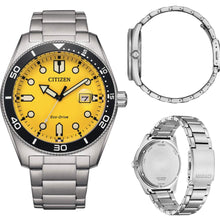 Carica l&#39;immagine nel visualizzatore di Gallery, Citizen Sport Ecodrive giallo AW1760-81Z
