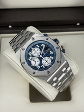 Carica l&#39;immagine nel visualizzatore di Gallery, Audemars Piguet Royal Oak Offshore Chronograph titanium ref. 25721TI.OO.1000TI.04.A year 2007 full set
