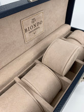 Carica l&#39;immagine nel visualizzatore di Gallery, Box luxury porta orologi Biondo 5 posti blu
