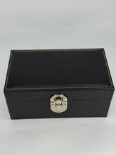 Carica l&#39;immagine nel visualizzatore di Gallery, Box luxury porta orologi Biondo 3 posti nera
