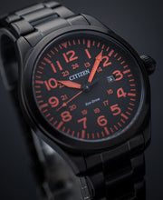 Carica l&#39;immagine nel visualizzatore di Gallery, Citizen Eco-Drive in acciaio IP nero BM6835-58E
