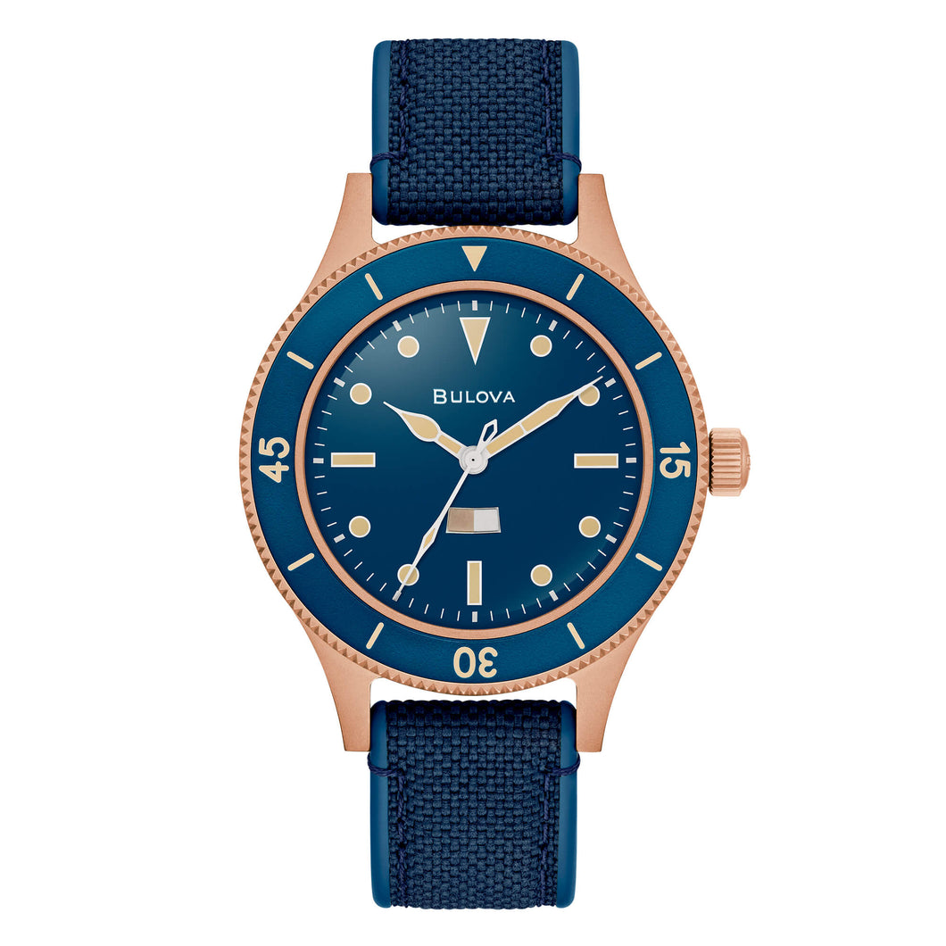 Bulova Military Ships bronze 150 Anniversary Special Edition 98A325 automatico