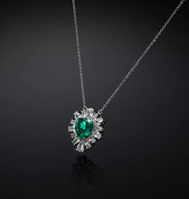 Carica l&#39;immagine nel visualizzatore di Gallery, Collana donna CHIARA FERRAGNI pendente cuore emerald
