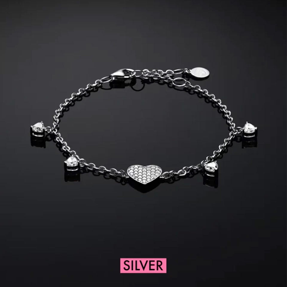 Bracciale donna CHIARA FERRAGNI con cuori in argento