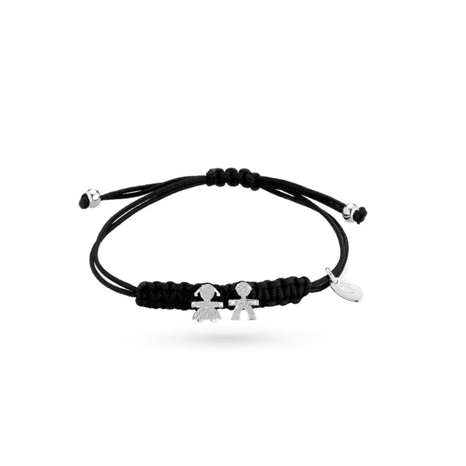 Bracciale LE BEBE' Bimba e Bimbo con pavè diamanti
