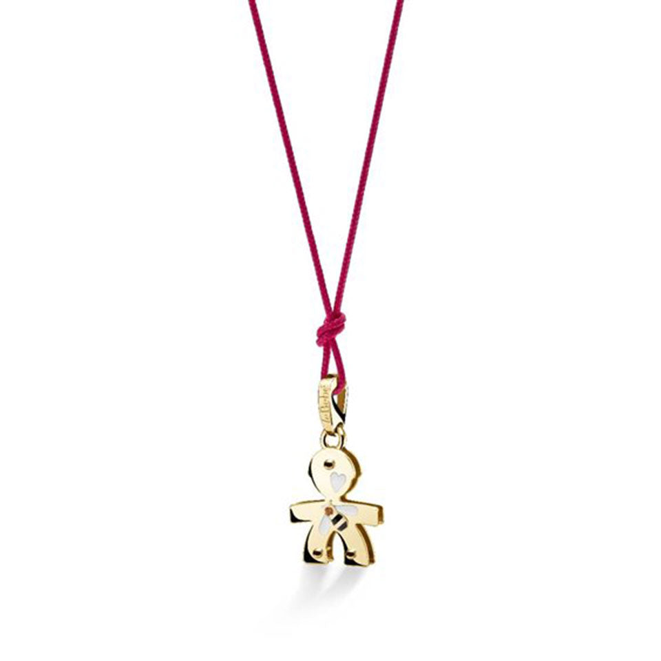 Le Bebè Ciondolo Maschietto Le Briciole – Oro Rosa 18kt Con Pavé Diamanti, Per Neonato