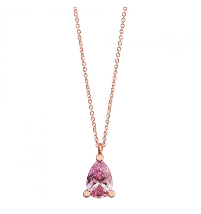 Collana AMBROSIA goccia in oro rosa