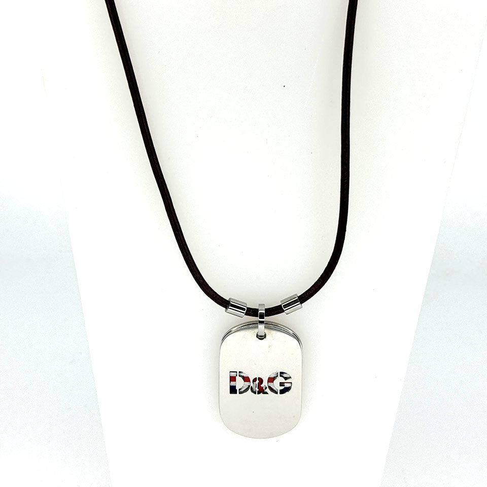 Collana uomo D&G piastrina bandiera inglese