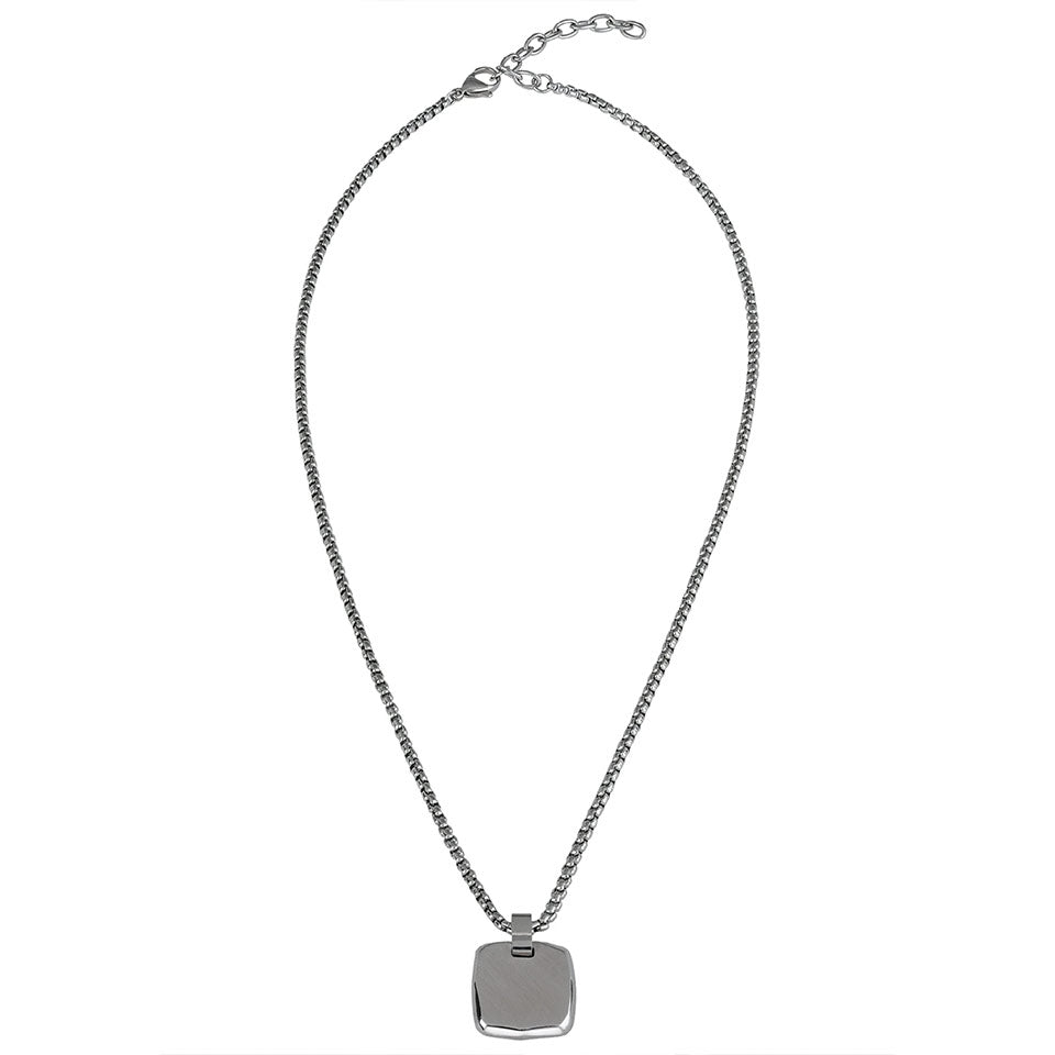 Collana uomo BREIL piastra quadrata
