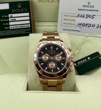 Carica l&#39;immagine nel visualizzatore di Gallery, Rolex Daytona Cosmograph 40mm oro rosa 18k  ref. 116505 anno 2010
