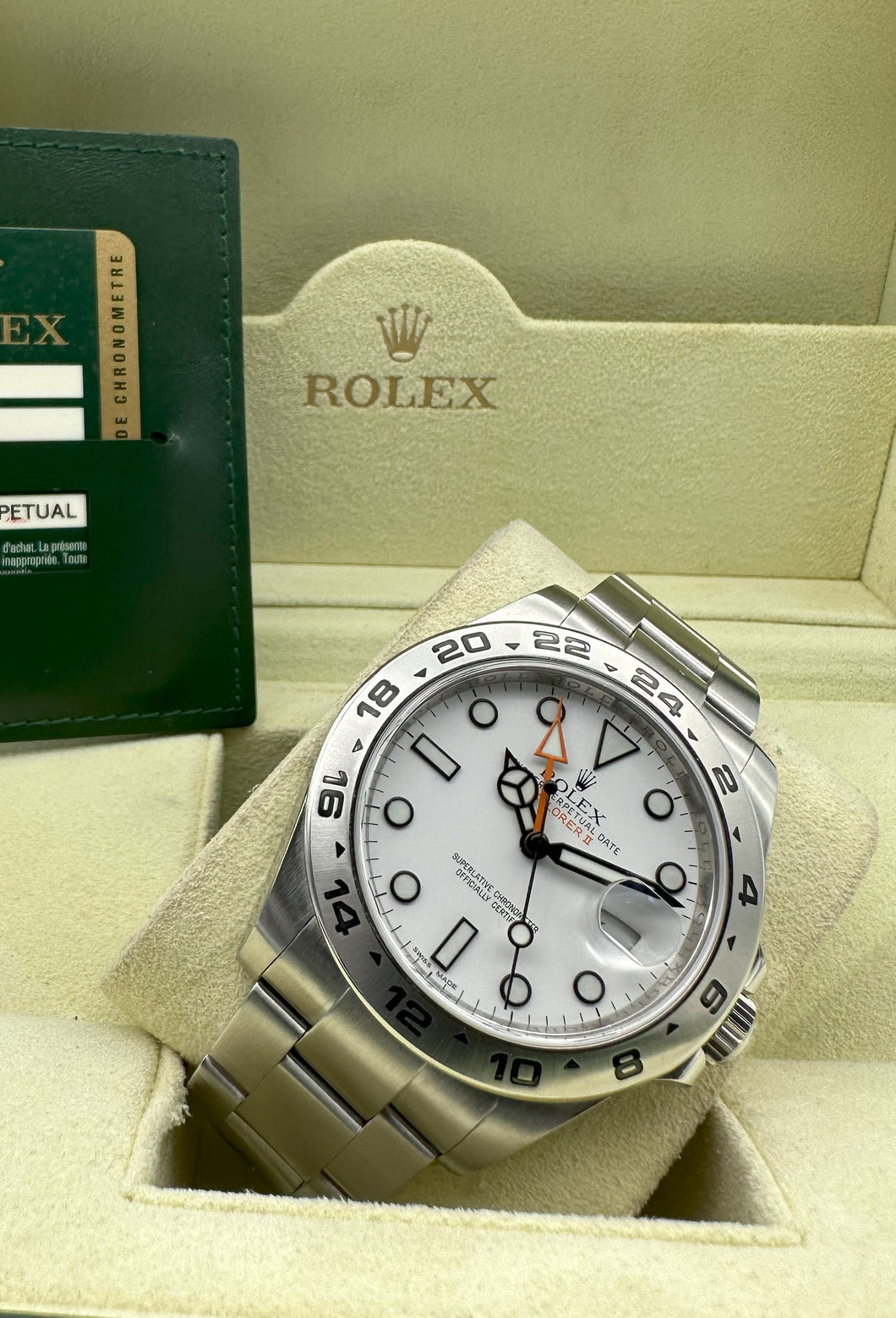 Rolex Explorer II 42mm 216570 FULL SET 2012
