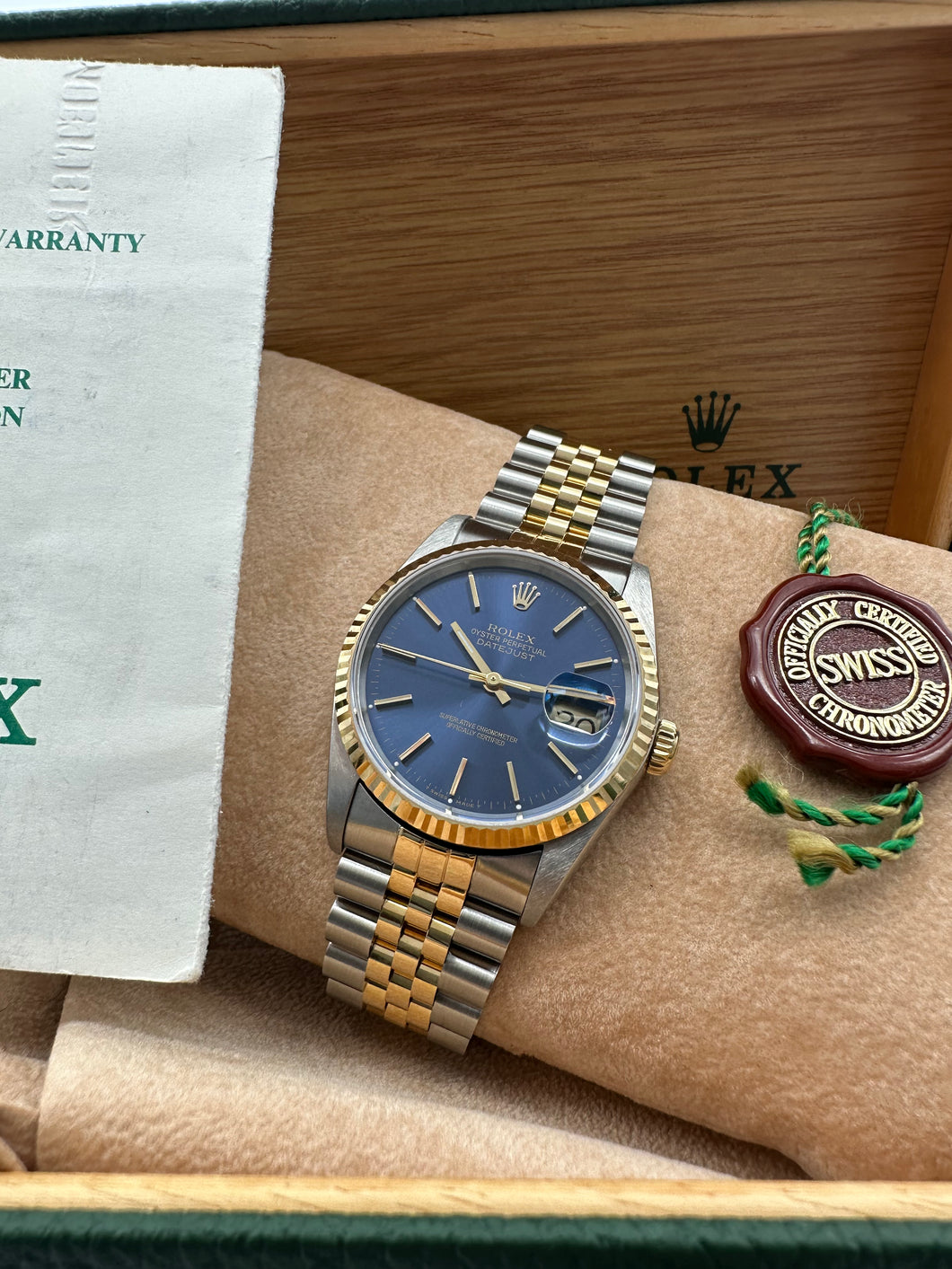 Rolex Datejust 16233 acciaio e oro giallo 18kt