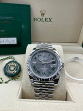 Carica l&#39;immagine nel visualizzatore di Gallery, Rolex Datejust &quot;Wimbledon&quot; 41mm 126334 LIKE NEW FULL SET 2022
