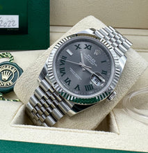 Carica l&#39;immagine nel visualizzatore di Gallery, Rolex Datejust &quot;Wimbledon&quot; 41mm 126334 LIKE NEW FULL SET 2022
