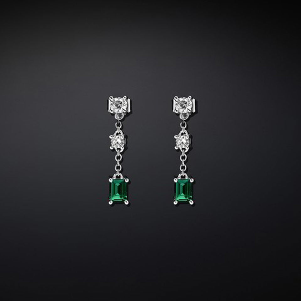 Orecchini pendenti CHIARA FERRAGNI collezione Emerald