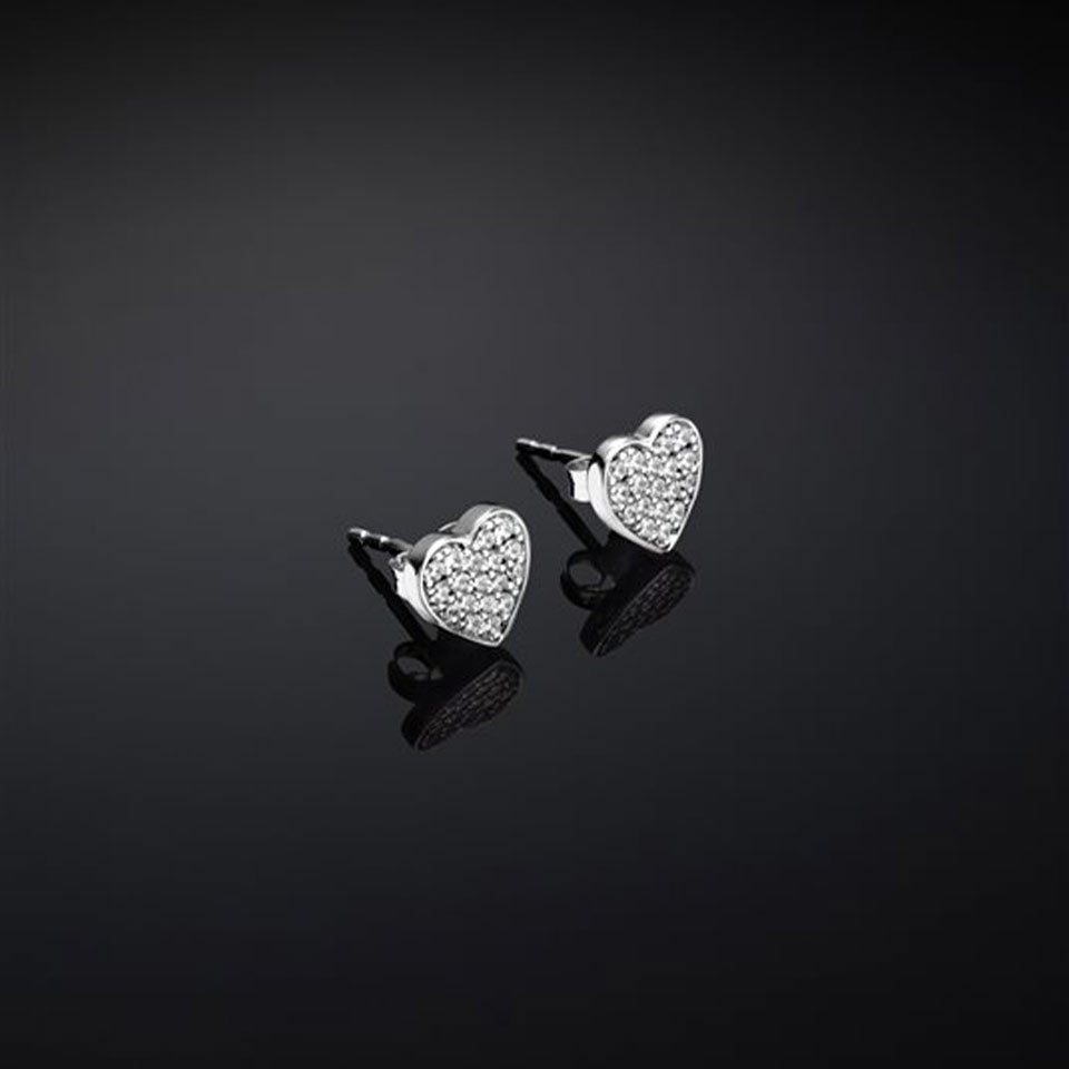 Clever Schmuck Orecchini Bambina In Argento 925 – Piccolo Leone 7 Mm, Lucido E Opaco, Chiusura A Monachella, Confezione Regalo