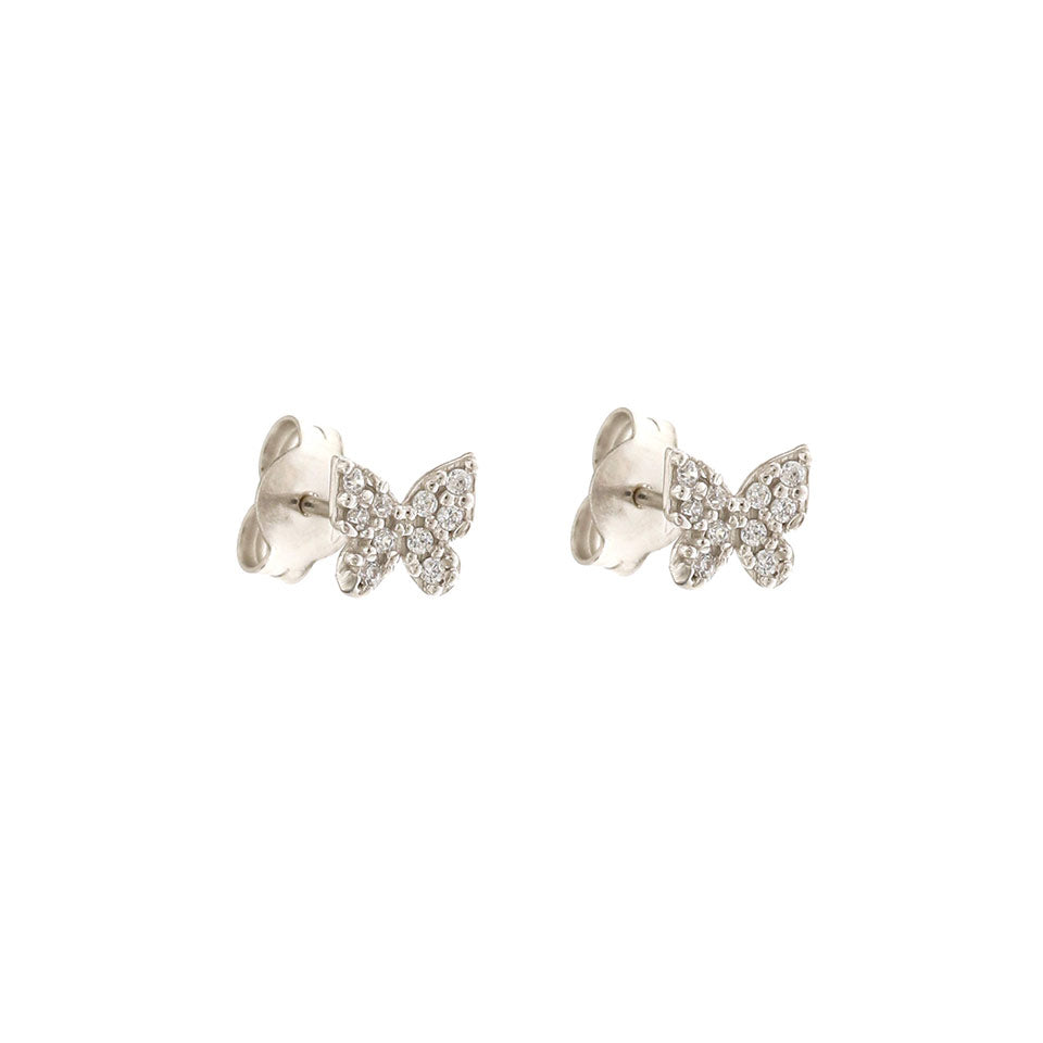 Orecchini in oro bianco farfalle – BIONDO GIOIELLERIA Orecchini in oro bianco farfalle – BIONDO GIOIELLERIA