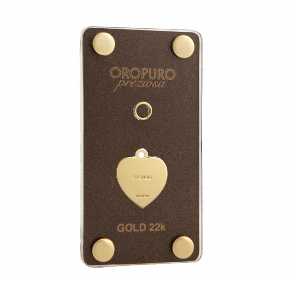 Ciondolo Cuore in oro 22kt