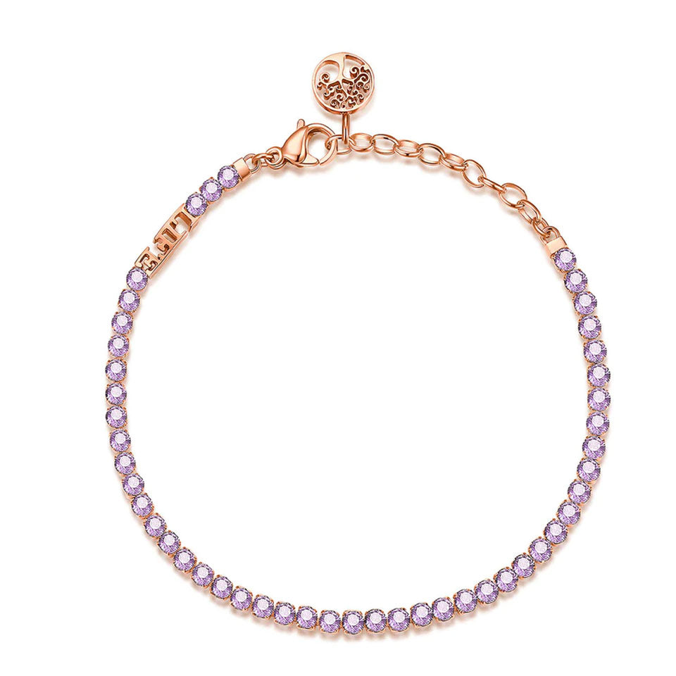 Bracciale donna BROSWAY tennis tanzanite LIFE